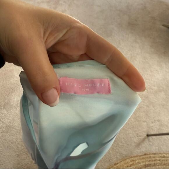 Hill House Home Tati Duster Mulberry Silk Rainbow Pastel Tie Dye Robe Size 2 - Picture 3 of 4